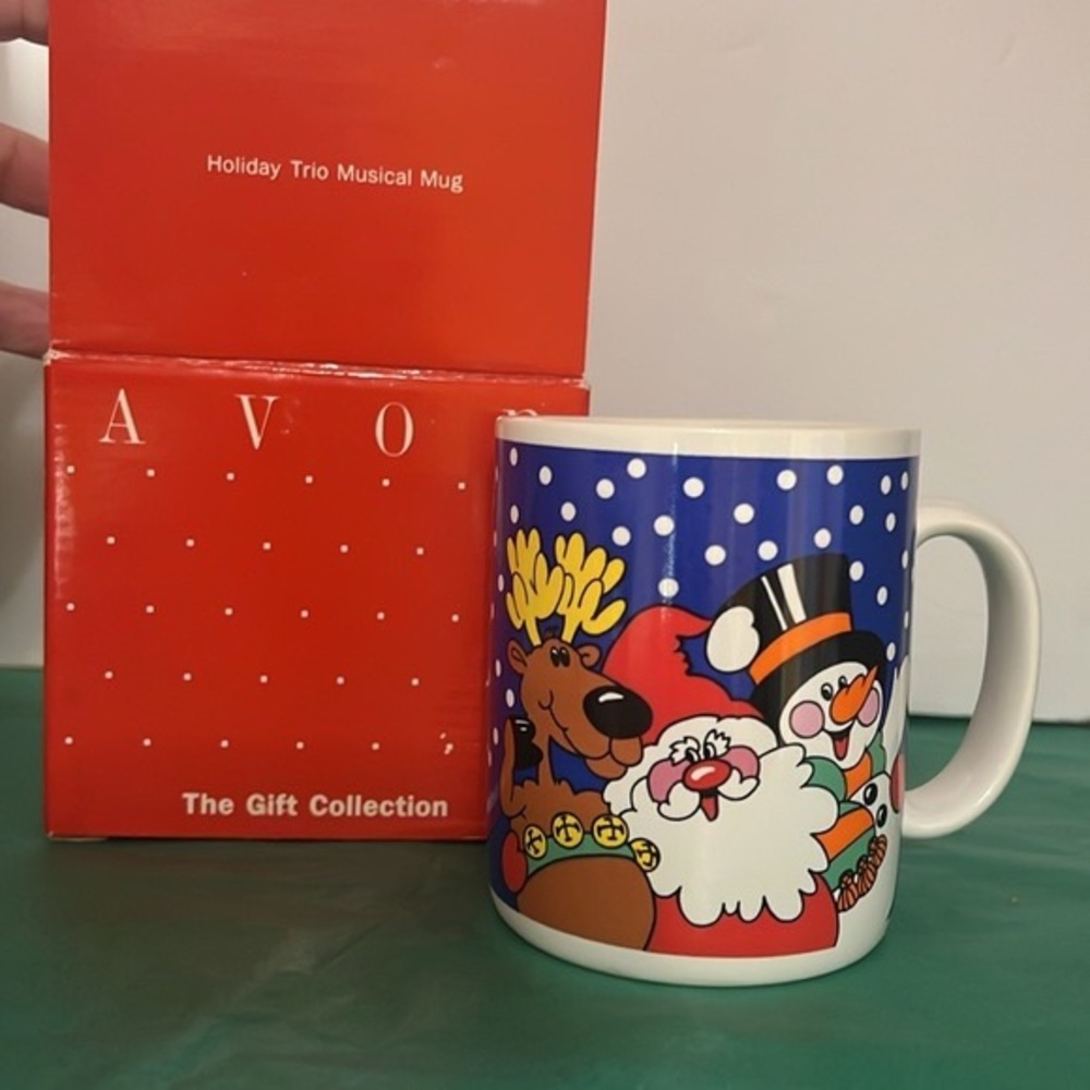 Avon Holiday Trio Musical Mug